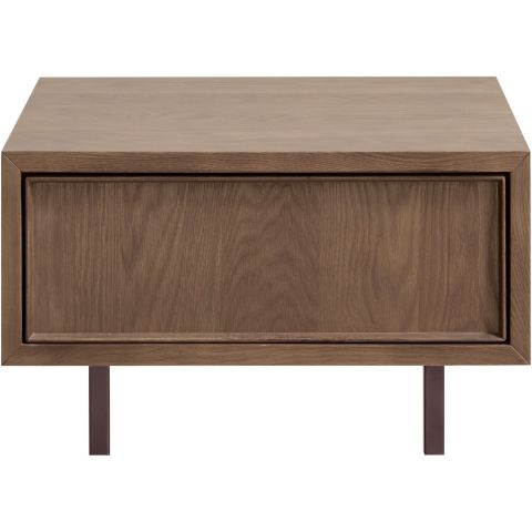Salontafel Calvo bruin 64x64 cm vierkant