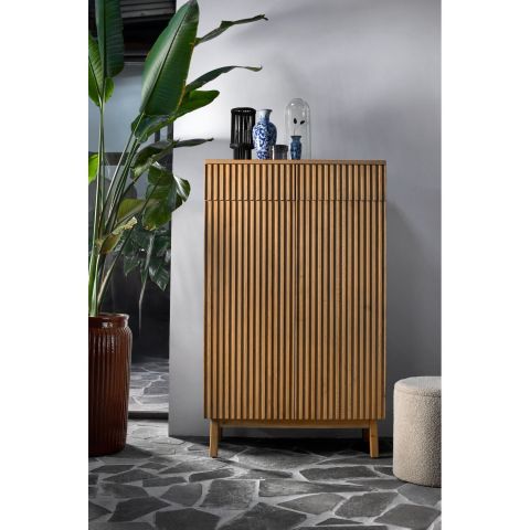 Opbergkast Arrosto eikenhout 148x90x45 cm light roast