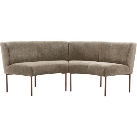 Eetkamerbank Cenare 230 cm taupe