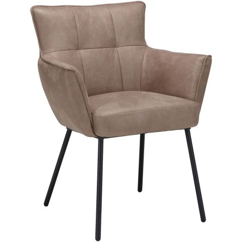 Eetkamerstoel Novile microleder taupe