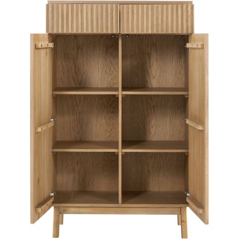 Opbergkast Arrosto eikenhout 148x90x45 cm light roast