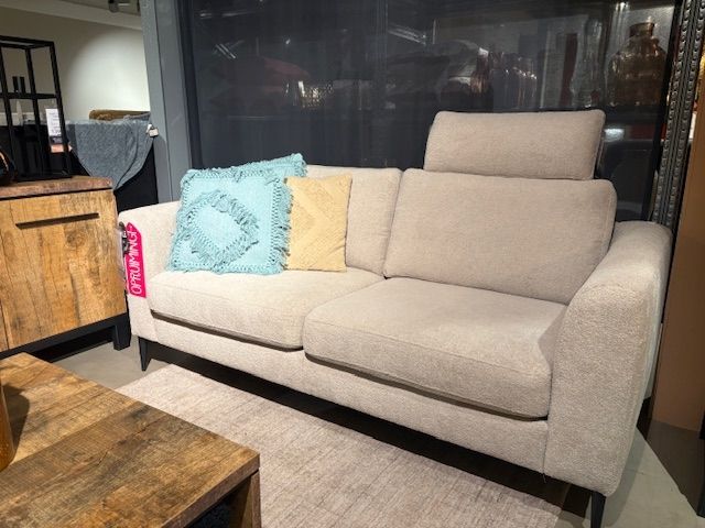 FORLIE 2,5 zitsbank arm B stof boogie 84-clay