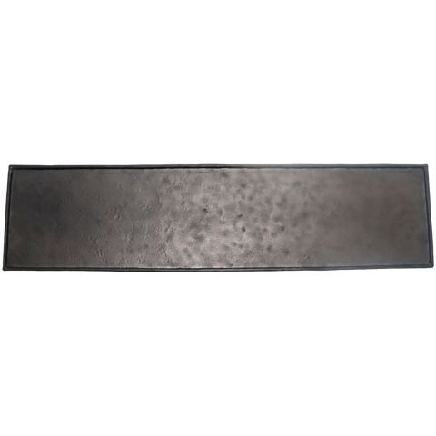 Decoratieschaal Trebbia 15x60 cm rechthoekig zwart