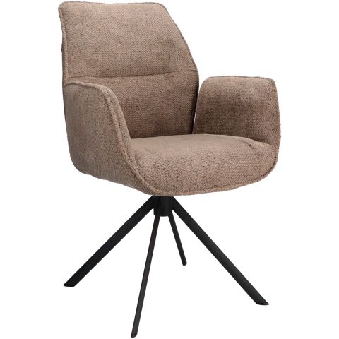 Eetkamerstoel Ombrone draaibaar taupe