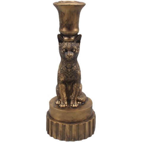 Kandelaar Ippari kat met kopertint