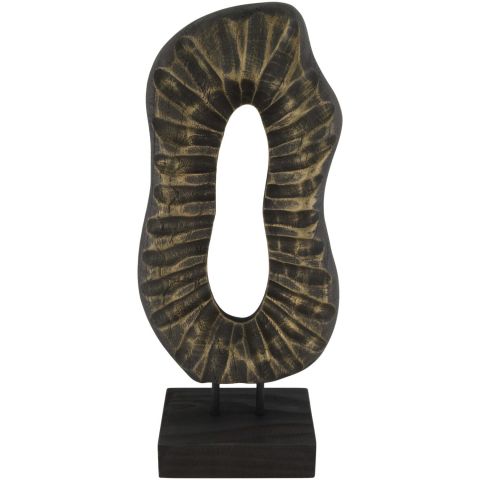 Decoratiebeeld Positano S goud zwart