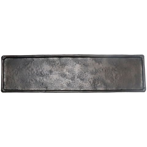 Decoratieschaal Trebbia 7,5x28 cm rechthoekig zwart