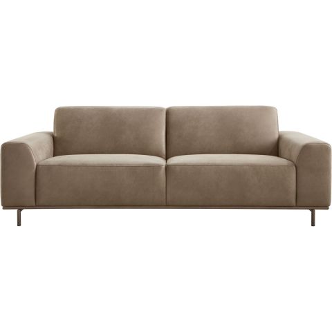 3 zit Pantini microleder bruin excellent comfort