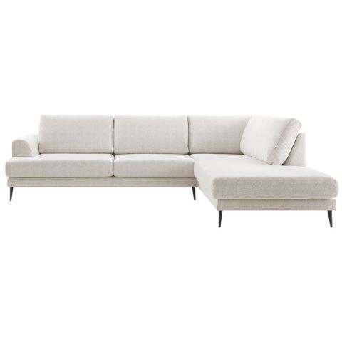 Hoeksalon rechts Ansio HR-visco zitting beige