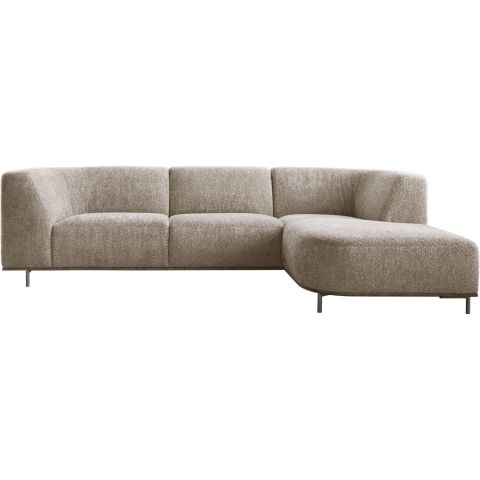 Hoeksalon rechts Pantini taupe supreme comfort