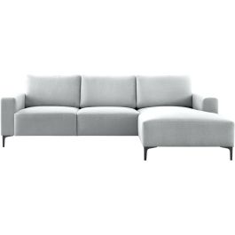 Hoeksalon rechts Fabria lichtgrijs basic comfort