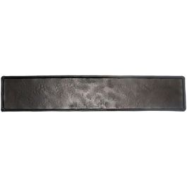 Decoratieschaal Trebbia 7,5x38 cm rechthoekig zwart