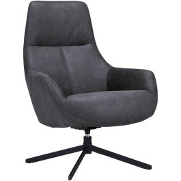 Draaizetel Vaneze microleder antraciet