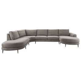 Hoeksalon links Aziri taupe supreme comfort
