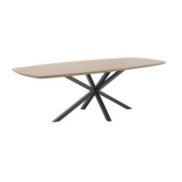 Eettafel Tavolo eikenhout 240x100 cm Deens ovaal lichtbruin