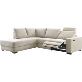 Hoeksalon links Florance HR koudschuim beige relaxfunctie