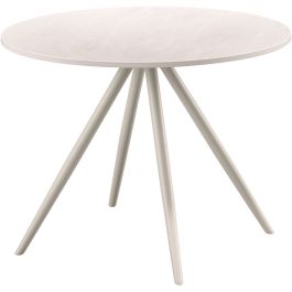 Bijzettafel Cercio keramiek 60 cm rond wit