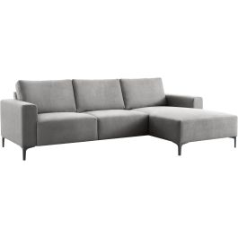 Hoeksalon rechts Fabria donkergrijs basic comfort