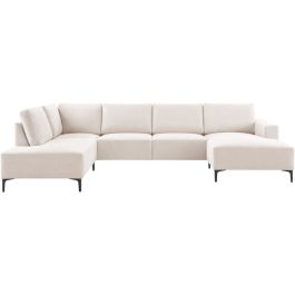Hoeksalon links Fabria groot beige basic comfort