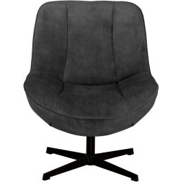 Draaizetel Fortenza velvet antraciet