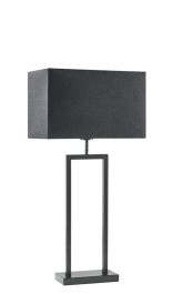 Tafellamp Tarante (lampvoet h55) mat zwart