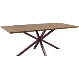 Eettafel Tavolo eikenhout 200x100 cm rechthoekig donkerbruin