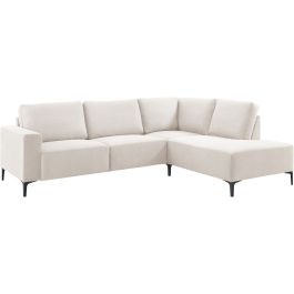 Hoeksalon rechts Fabria middel beige basic comfort