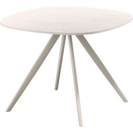 Bijzettafel Fitura keramiek 60x60 cm vierkant wit