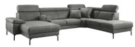 Hoeksalon rechts Tusari microleder antraciet premium comfort