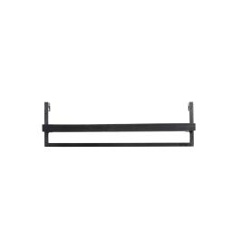 Wandplank Pardal hout metaal 24x80 cm zwart
