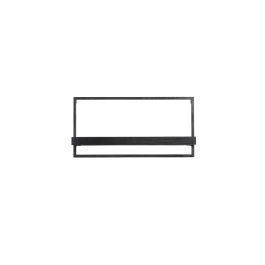 Wandplank Pardal hout metaal 30x60 cm zwart