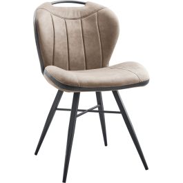Eetkamerstoel Tantini microvezel taupe
