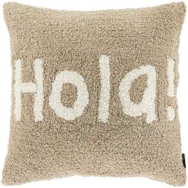 Sierkussen Isarco 45x45cm hola lichtgrijs