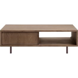Salontafel Calvo bruin 123x64 cm rechthoekig