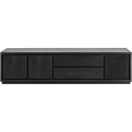 TV-meubel Lavio (203 cm) eiken zwart