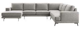 Hoeksalon rechts Acante grijs basic comfort
