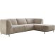 Hoeksalon rechts Pantini taupe supreme comfort
