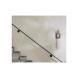 Wandlamp Peglio glas smoke antiek brons 1-lichts