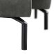 Hoeksalon links Tusari microleder antraciet excellent comfort