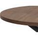 Uitschuifbare eettafel Mascaro 120/160 cm rond dark mango