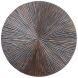 Wandornament Pictura 100 cm rond gestreept bruin