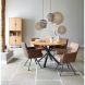 Eettafel Aska teak 130 cm rond naturel brushed