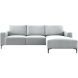 Hoeksalon rechts Fabria lichtgrijs basic comfort