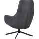 Draaizetel Vaneze microleder antraciet