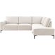 Hoeksalon rechts Fabria middel beige basic comfort