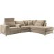 Hoeksalon rechts Licato taupe relaxfunctie excellent comfort