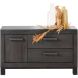 TV-meubel Hevano (102 Cm) grafiet eiken hout