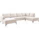Hoeksalon rechts Fabria groot beige basic comfort
