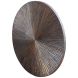 Wandornament Pictura 100 cm rond gestreept bruin