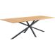 Eettafel Aska teak 160x90 cm rechthoekig naturel brushed